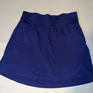 Adidas Womens Medium Blue Athletic Skort Built In Shorts Tennis Golf